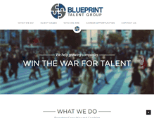 Tablet Screenshot of blueprinttalent.com